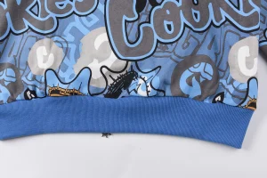 Glo Gang Blue Cookie Graphic Full-Zip Hoodie1