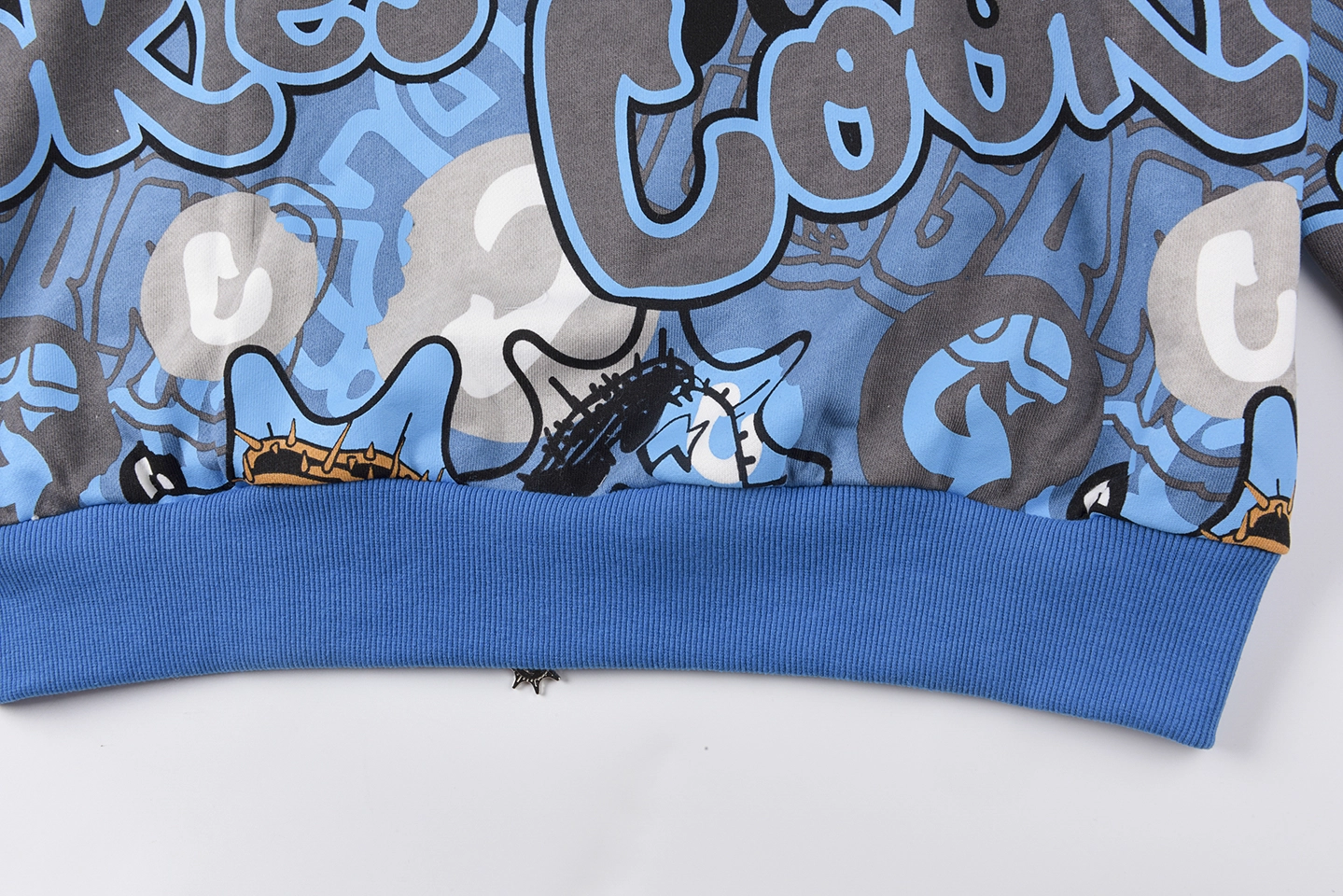 Glo Gang Blue Cookie Graphic Full-Zip Hoodie1