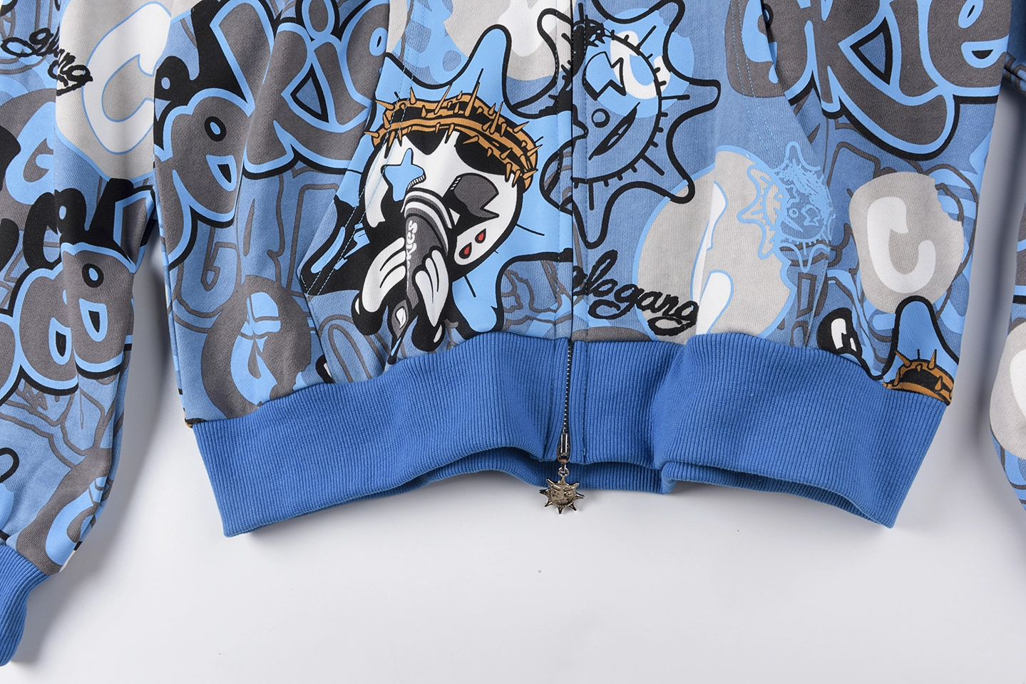 Glo Gang Blue Cookie Graphic Full-Zip Hoodie5