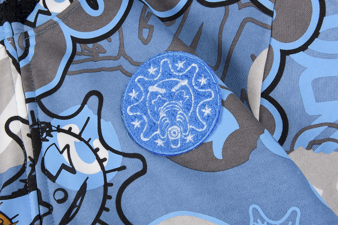 Glo Gang Blue Cookie Graphic Full-Zip Hoodie6