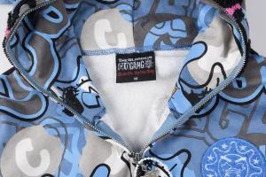 Glo Gang Blue Cookie Graphic Full-Zip Hoodie8