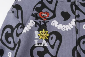 Glo Gang Cupid Heart Graphic Full Zip Hoodie13