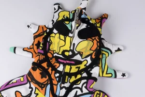 Glo Gang Full-Zip Graffiti Masked Hoodie1