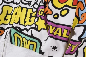 Glo Gang Full-Zip Graffiti Masked Hoodie10