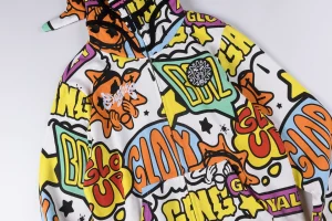 Glo Gang Full-Zip Graffiti Masked Hoodie11