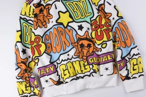 Glo Gang Full-Zip Graffiti Masked Hoodie5