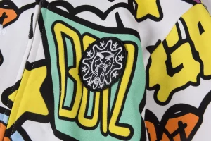 Glo Gang Full-Zip Graffiti Masked Hoodie6