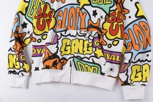 Glo Gang Full-Zip Graffiti Masked Hoodie7