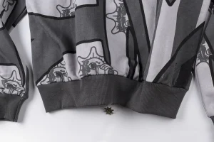 Glo Gang Glory Boyz Stripe Mask Full-Zip Hoodie3