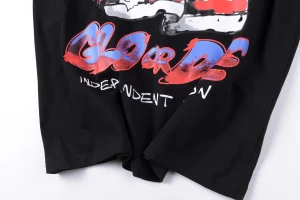 Glo Gang Graphic Independence Black T-shirt1