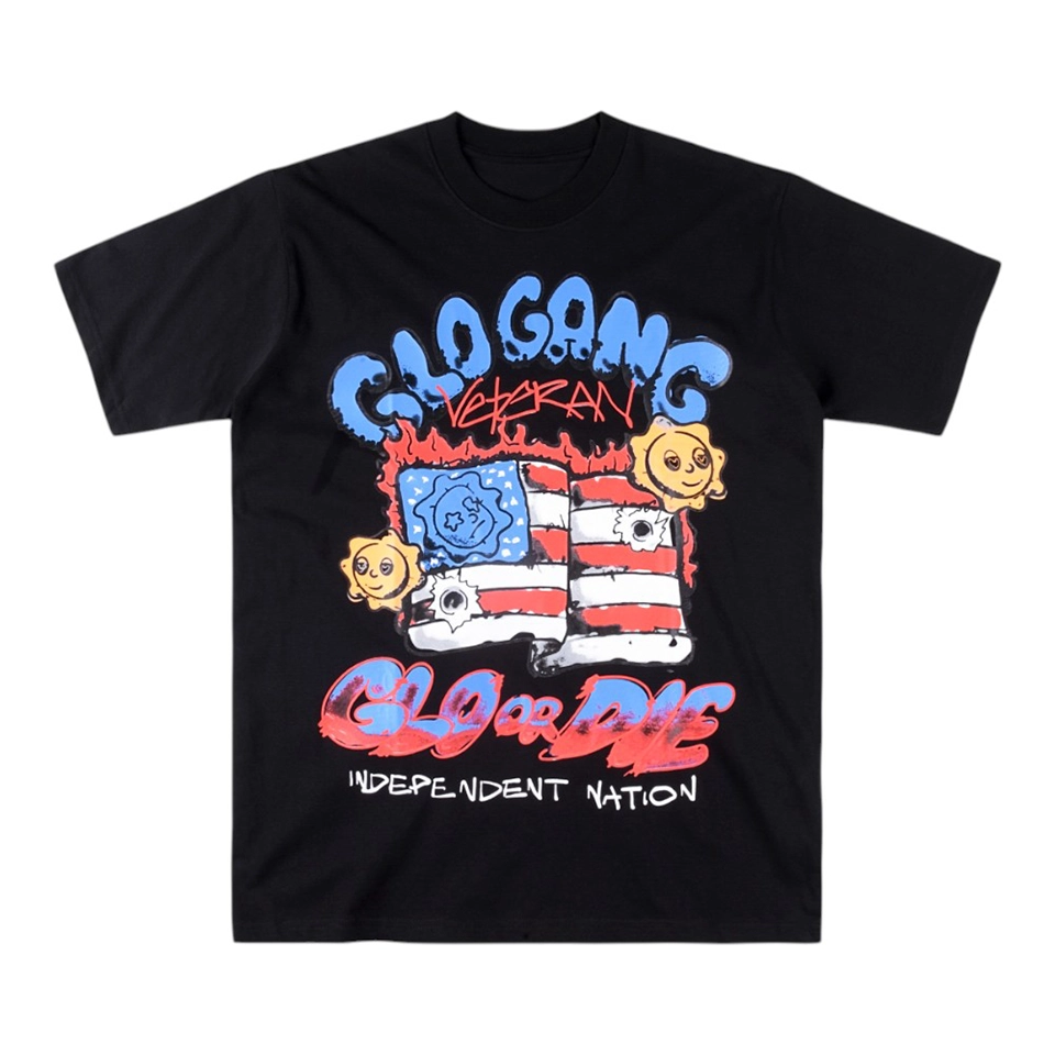 Glo Gang Graphic Independence Black T-shirt