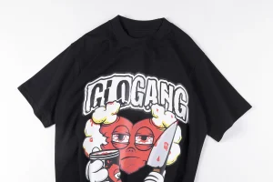 Glo Gang Red Heart Knife Graphic T-shirt8
