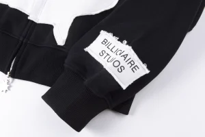 Glo Gang Rhinestone Split B Letter Black:White Hoodie3