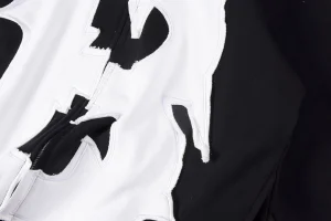 Glo Gang Rhinestone Split B Letter Black:White Hoodie4