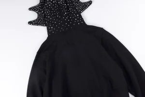 Glo Gang Rhinestone Split B Letter Black:White Hoodie6