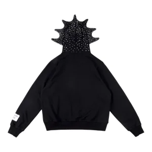 Glo Gang Rhinestone Split B Letter Black/White Hoodie