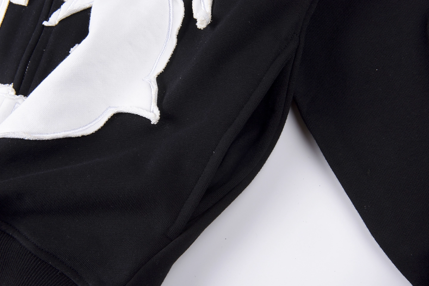 Glo Gang Rhinestone Split B Letter Black:White Hoodie8