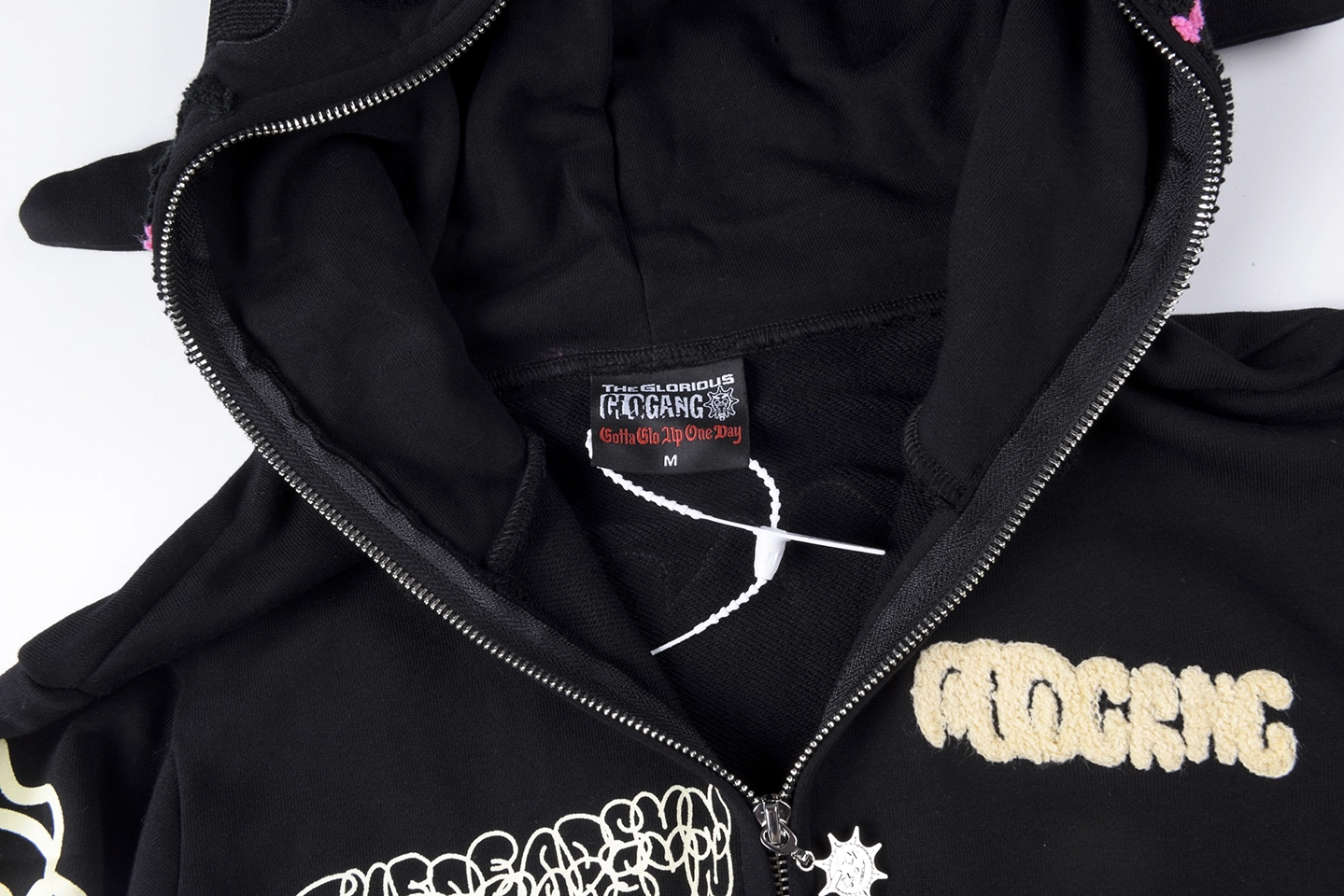 Glo Gang Skull Graphic Zip-Up Hoodie11