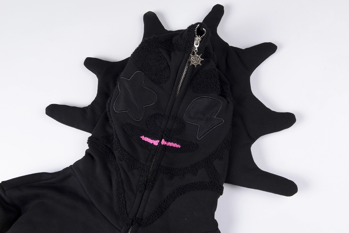 Glo Gang Skull Graphic Zip-Up Hoodie3