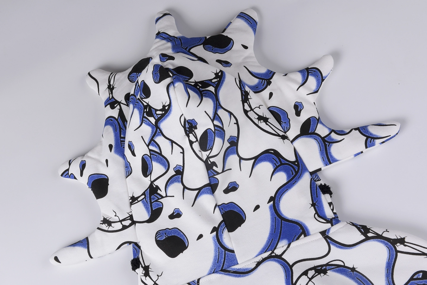 Glo Gang Spiked Full-Zip Skull Print Hoodie12