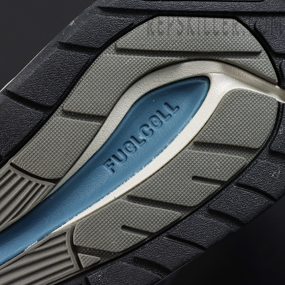 Kith x New Balance 991v2 ‘Osaka Pack’ outsole detail featuring FuelCell cushioning branding