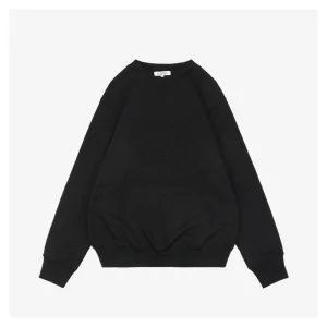 L Black Tonal Anagram Embroidered Sweatshirt