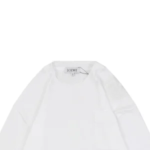 L Embroidered Anagram Pocket Shirt White