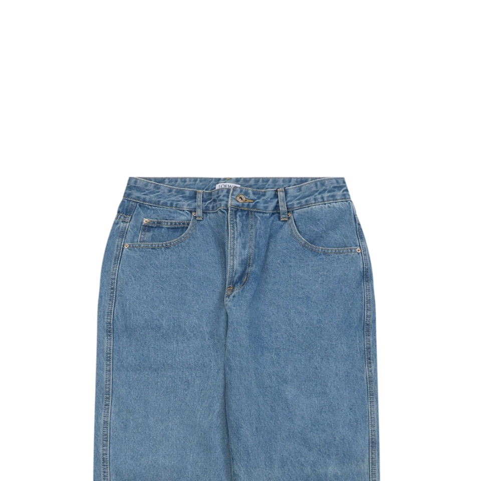 L Knee Logo Denim Pants