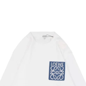 L Logo Embroidered Faux Pocket Shirt White