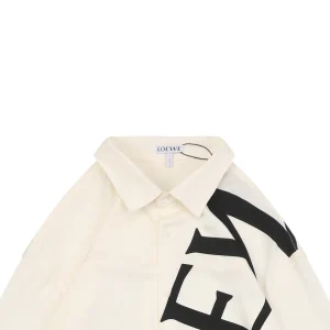 L Oversized Logo Print Shirt