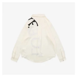 L Oversized Logo Print Shirt