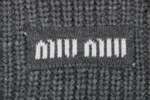 MM Grey:White Logo Trim Cardigan8.jpeg