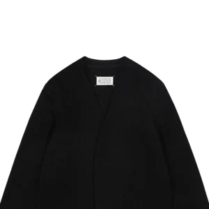 Maison Margiela Collarless Wool-Blend Suit Jacket