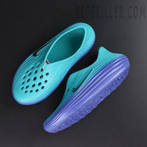 Top-down view of the Nike ReactX Rejuven8 ‘Dusty Cactus Persian Violet’, showing lacing system and padded inner lining.