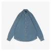 Ralph Lauren Embroidered Pony Denim Shirt - Light Blue
