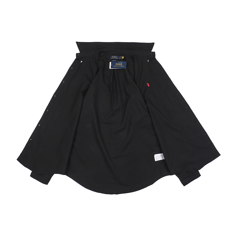 Ralph Lauren Linen Pony Logo Black Shirt Inside