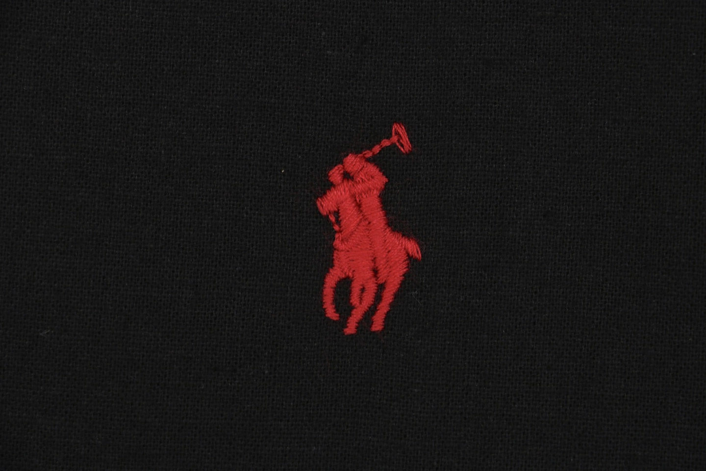 Ralph Lauren Linen Pony Logo Black Shirt5.jpeg