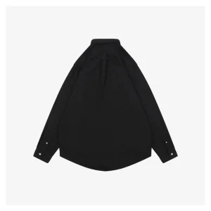 Ralph Lauren Linen Pony Logo Black Shirt Back side