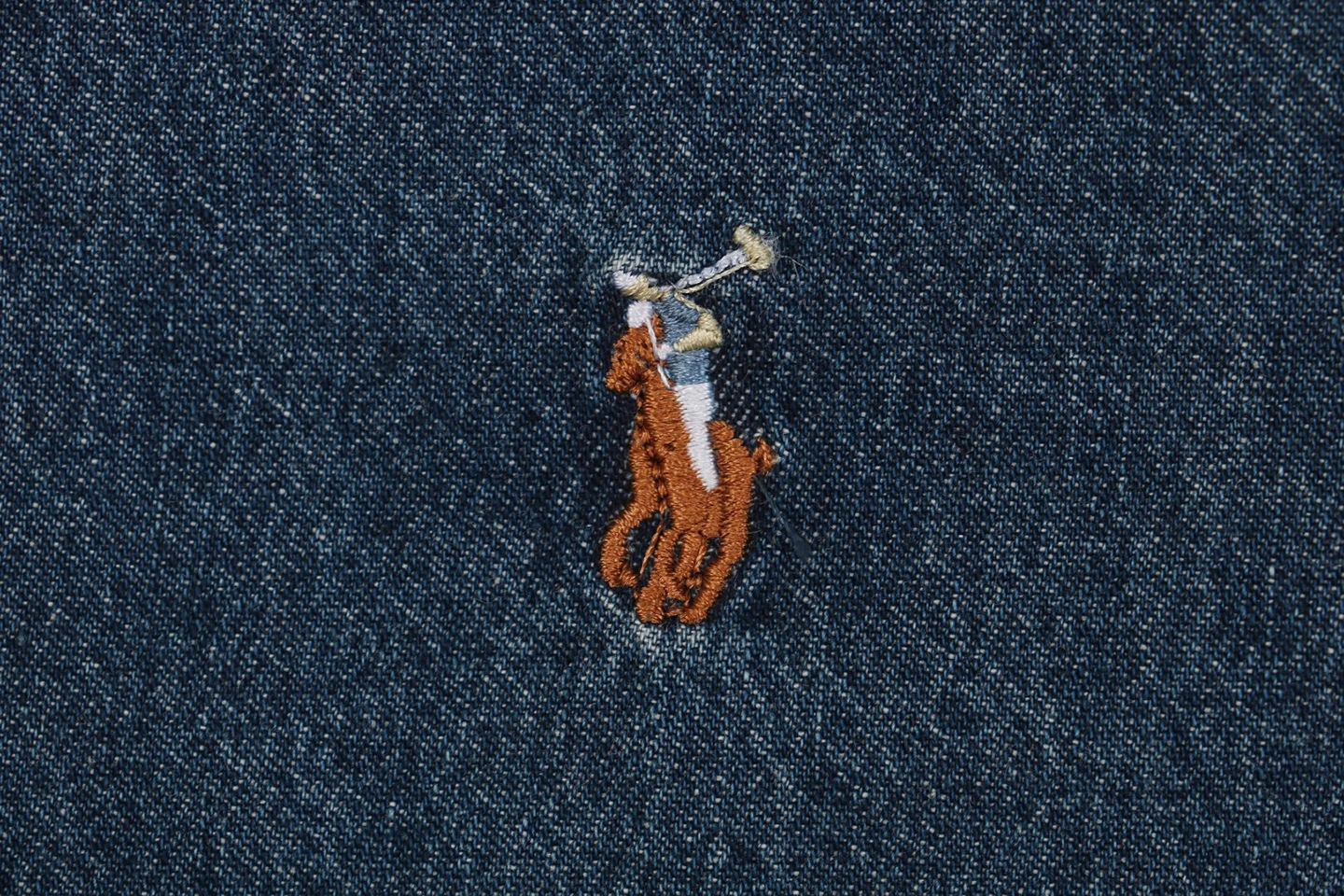 Ralph Lauren Pony Embroidered Denim Shirt - Dark Blue6.jpeg