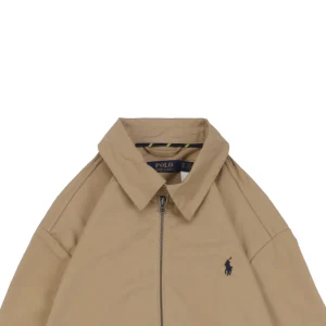 Ralph Lauren Pony Logo Zip-Up Jacket Brown