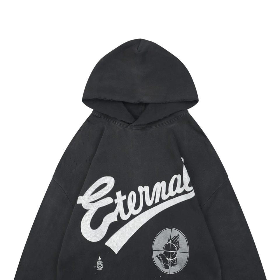 Saint Michael Crosshair Prayer Graphic Hoodie