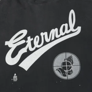 Saint Michael Crosshair Prayer Graphic Hoodie Front side Print