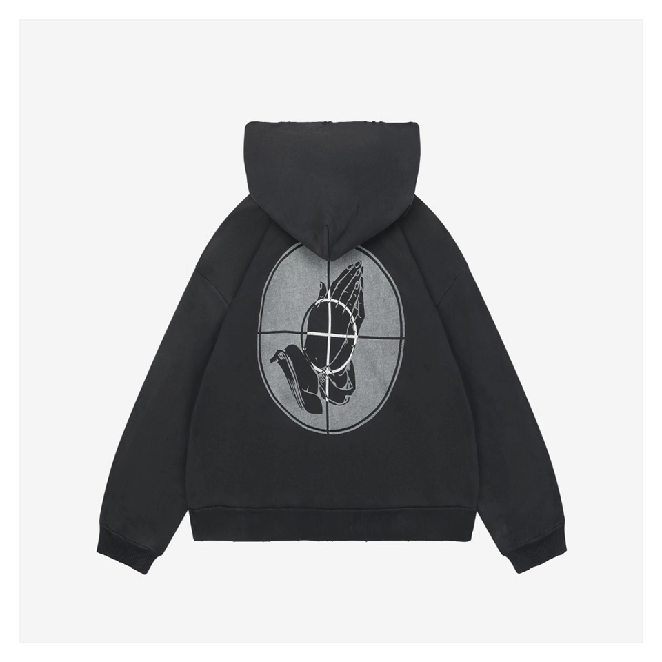 Saint Michael Crosshair Prayer Graphic Hoodie