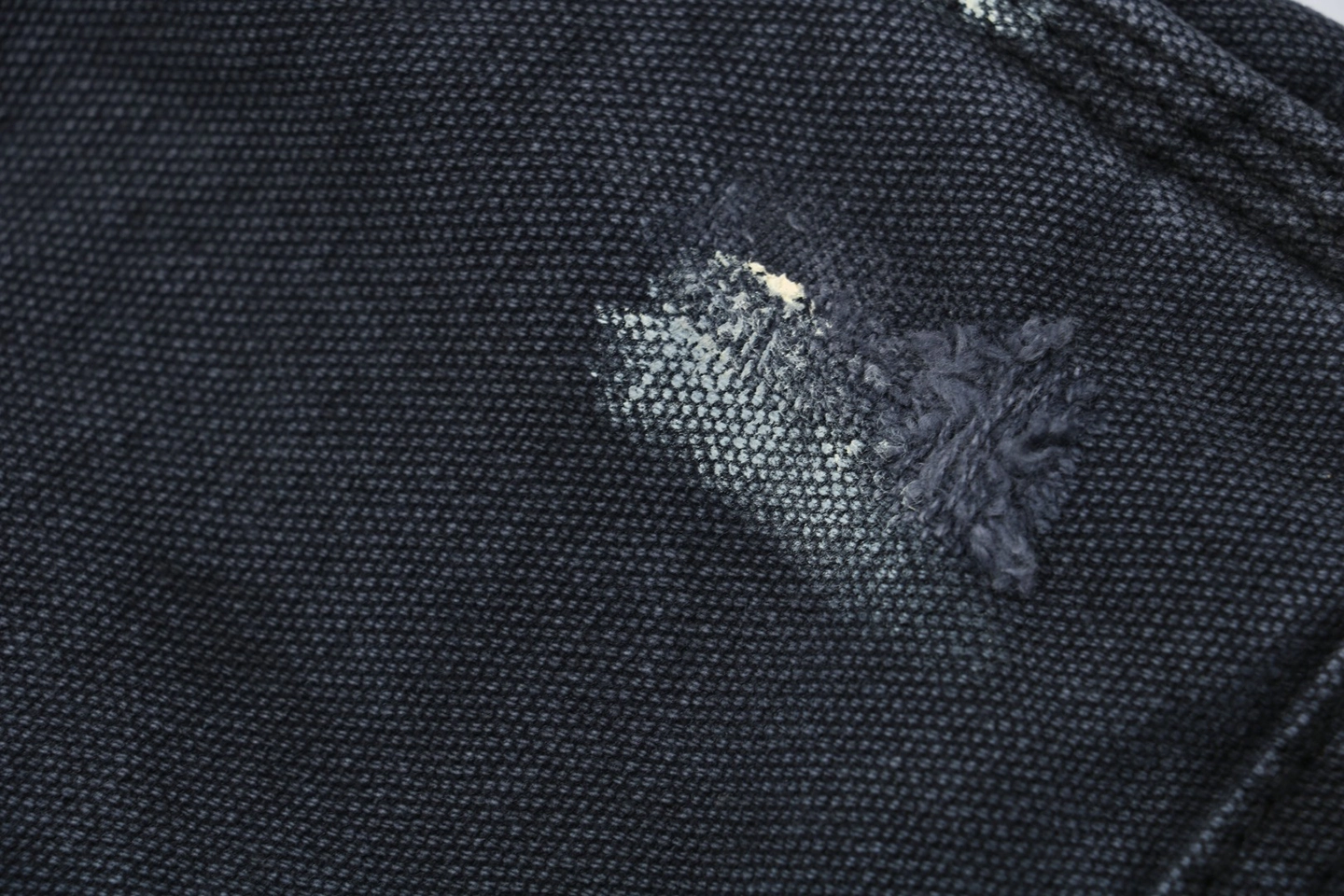 Saint Michael Paint-Splattered Raw Hem Denim Shorts1.jpeg