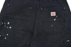 Saint Michael Paint-Splattered Raw Hem Denim Shorts7.jpeg