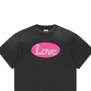 Saint Michael Pink Love Skeleton Graphic T-Shirt