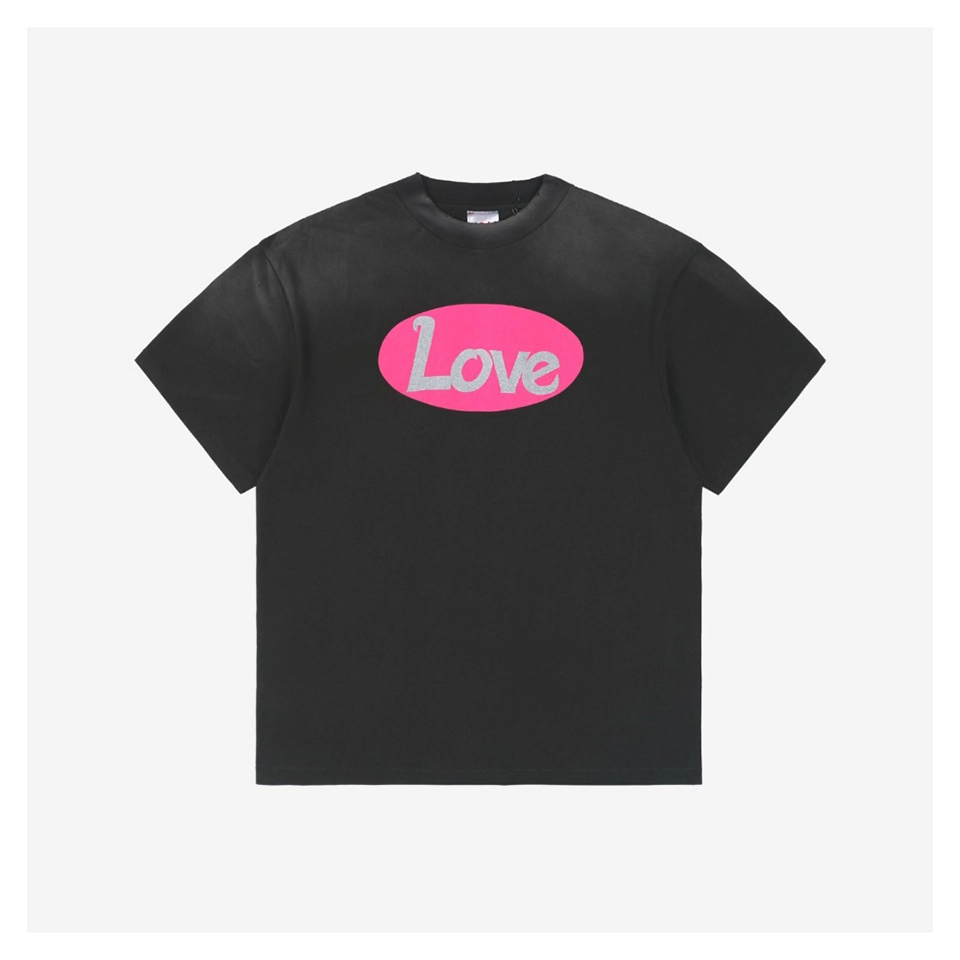 Saint Michael Pink Love Skeleton Graphic T-Shirt