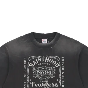 Saint Michael Whiskey Skull Graphic T-Shirt