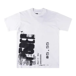 Sp5der Receipt Print White T-shirt