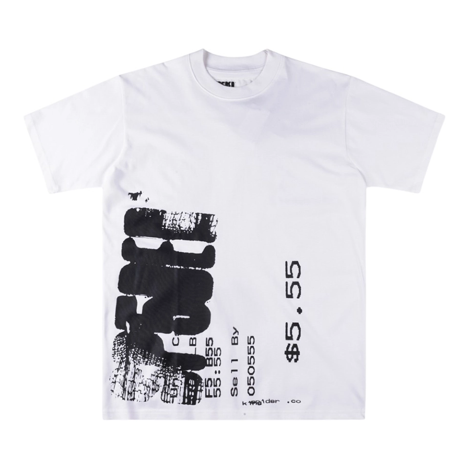 Sp5der Receipt Print White T-shirt